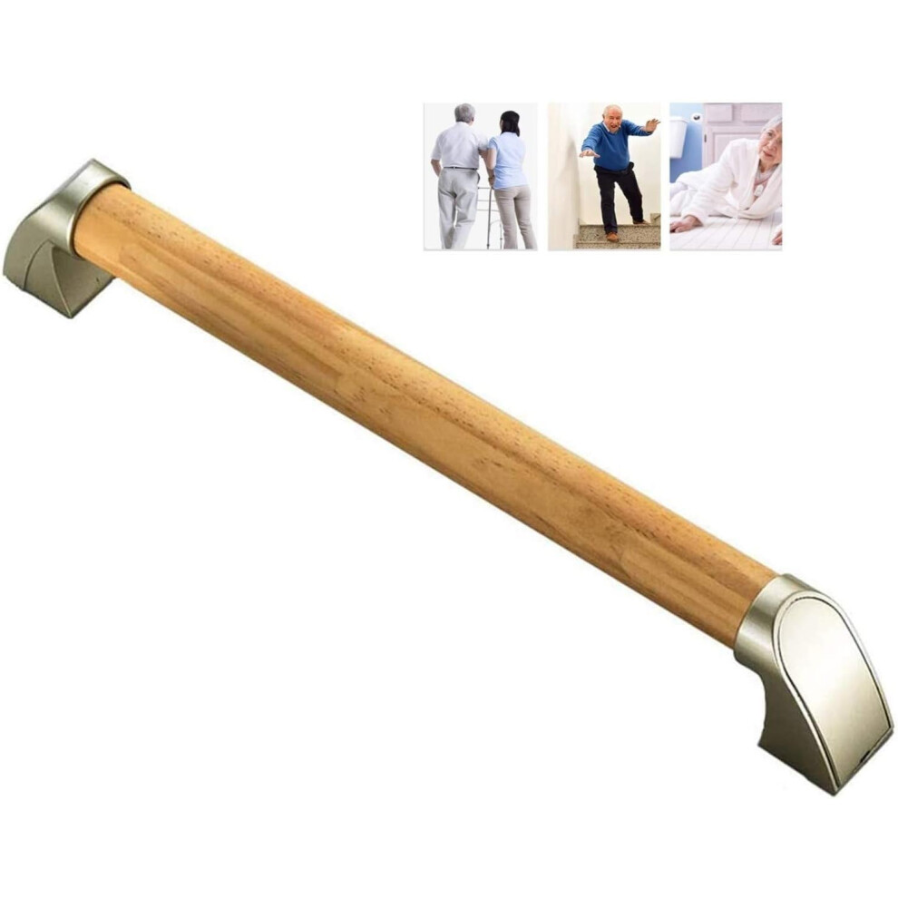 Safety Support Grab Bars Wood Wood Grab Rail for Bathroom and Shower, Disabled and Elderly