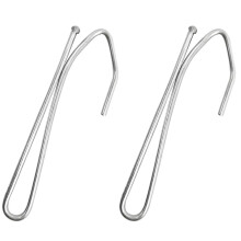 50 Curtain Hooks Stainless Steel Steel Plaz Curtain Hook Deep Metal Fork Hooks