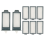 8 Pack CPAP Filters for Dream Station 2 1