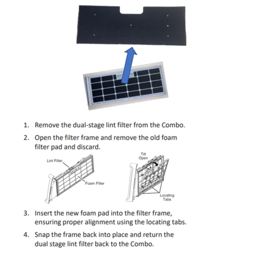 Washer Dryer Combo,WH01X35719 Lint Filter Replacement 2