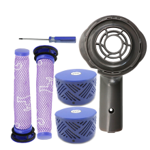 Motor Rear Cover + Pre&Post HEPA Filter Set for V6 DC58 DC59