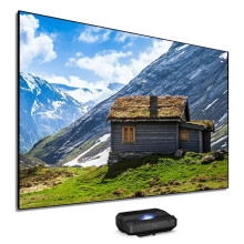 Premium ALR Zwarte Raster Projectiescherm voor 4K/8K Short Throw Laser Projectors - 100 tot 150 Inch