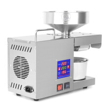High-Performance 220V Stainless Steel Oil Press Machine with Digital Display & Temperature Control
