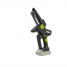 Worx Akku - Kettensäge mit bürstenlosem Motor, automatischer Ölpumpe, 20 V grüner Akkubetrieb, 5650 U/min, Schnittgeschwindigkeit 10 m/s