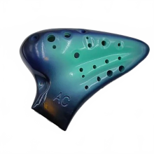 Professionelle Keramische Alto C Triple Okarina - Legend Series mit Zubehör