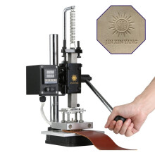 Jinxinyang Manual Digital Heat Press Machine for Custom Logo Embossing on PVC, Card, Book, Leather, Paper, and Wood