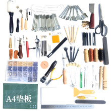 Comprehensive Leather Craft Tool Set: Multi-Purpose Leatherworking Tools for Hand Sewing and Crafting
