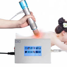 Compacte Shockwave Therapie Massager: Draagbare Spierstimulator voor Effectieve Rugpijnverlichting