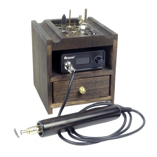 Precision Electric Leather Edge Creaser with Adjustable Temperature Control (110-240V) - Right-Hand Use