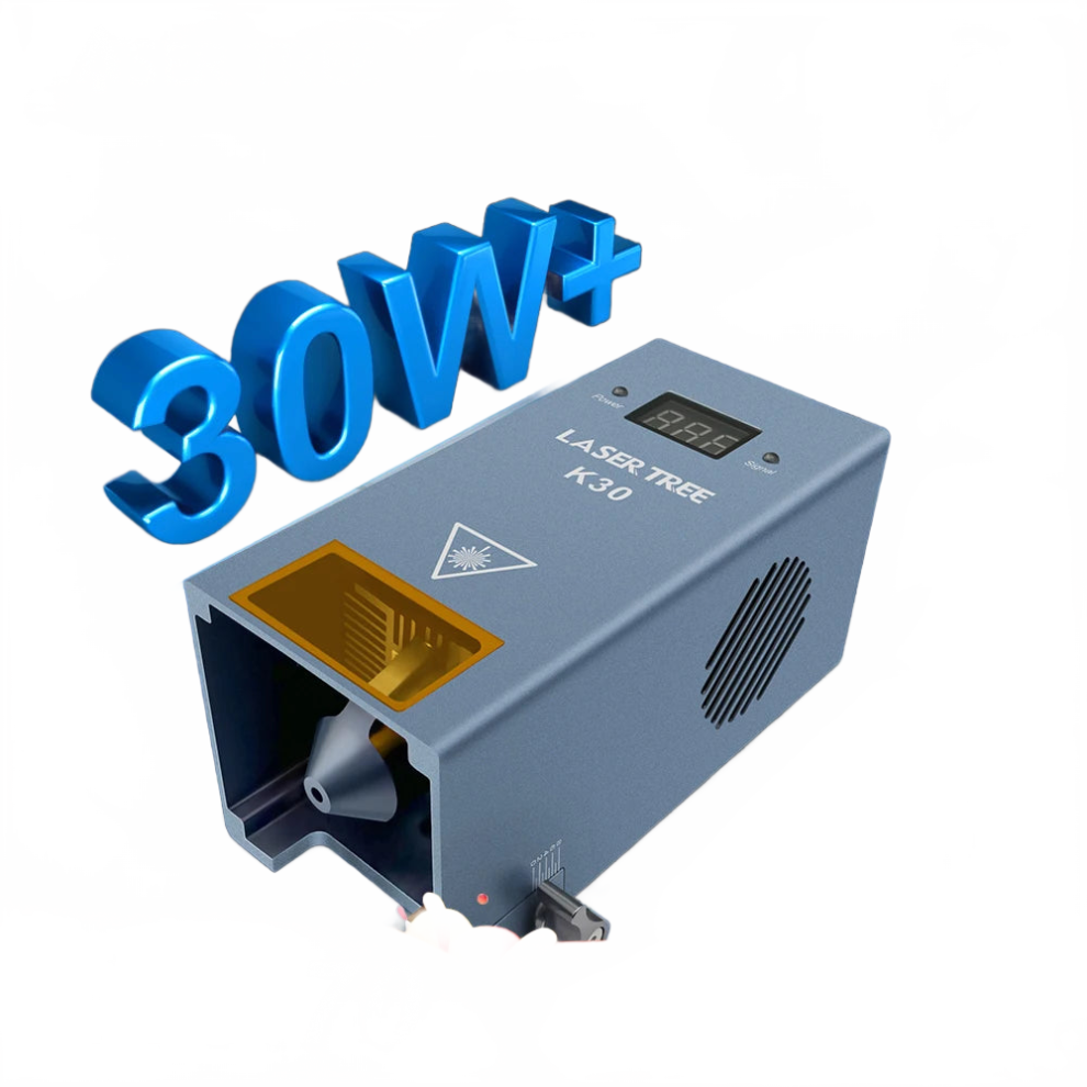 30W laser module met luchtassist en 6 diodekoppen voor CNC graveermachines - I voor doe-het-zelf houtbewerking