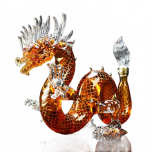 Majestic Dragon Zodiac Whiskey Decanteer - 1000ml Glazen Fles voor Scotch, Bourbon en Likeur Cadeaus voor Hem