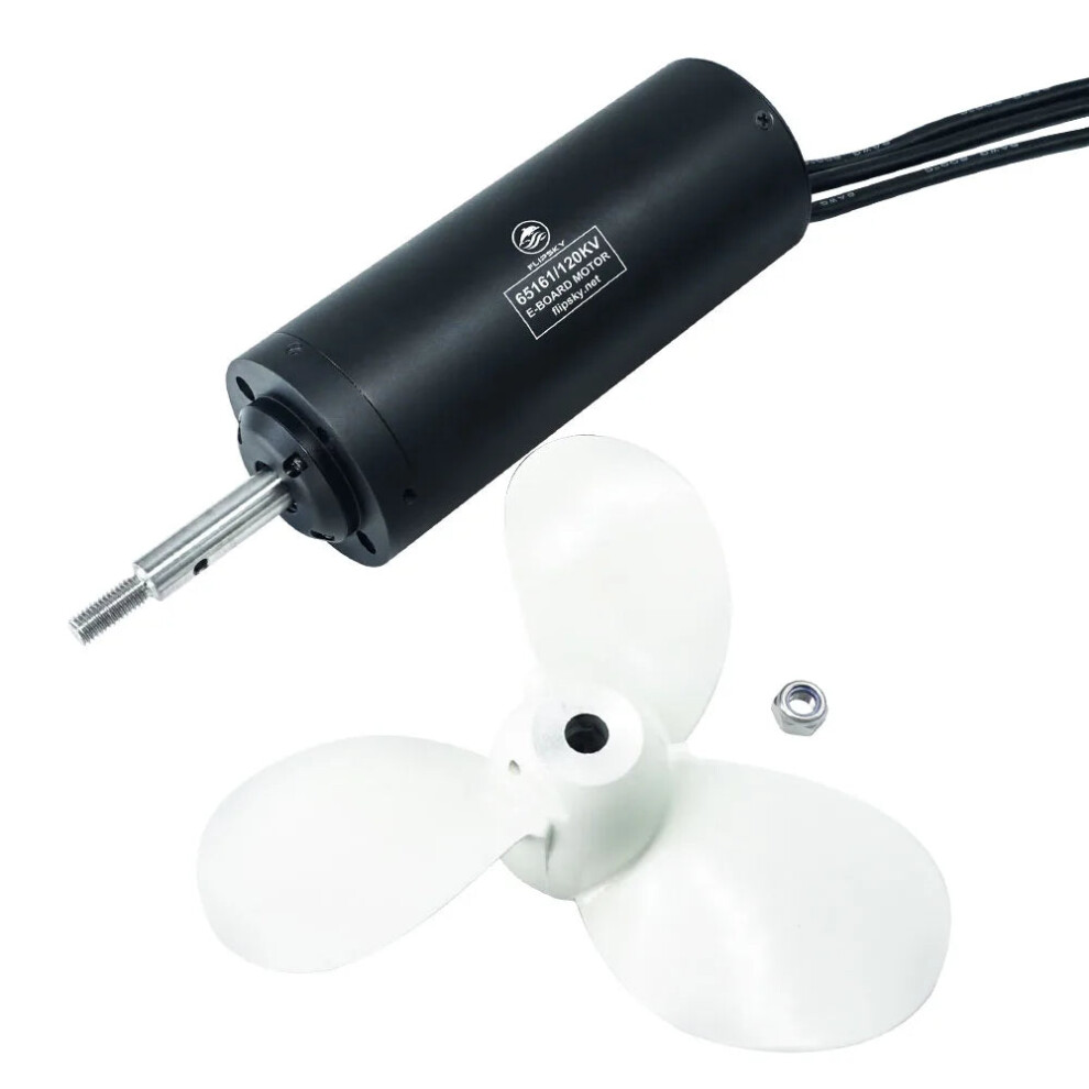 Flipsky 65161 12 mm ronde draad 120KV 6000W borstelloze sensorloze motor - Amphibisch en volledig waterdicht voor Efoil