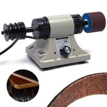 High-Speed 350W Leather Burnisher & Polishing Machine - Adjustable 0-8000 RPM for Professional Leather Craftsmanship