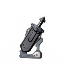Zirconium Oil Slick Zwaard: Magnetische Mechanische Fidget Slider voor Stressvermindering