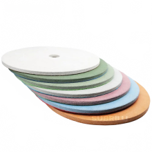 Subrilli 17-Inch Diamond Polishing Pads Set - 7-Piece Sponge Discs for Stone, Marble, and Granite Buffing (450mm)