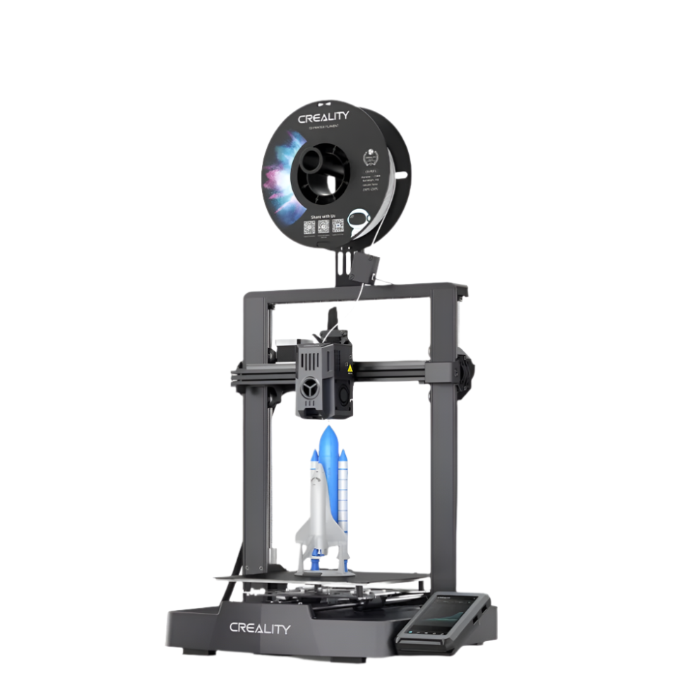 Creality Ender 3 V3 KE 3D-printer - 500 mm/s snel printen, slimme Creality OS, X-as lineair rail, dubbele ventilatoren, UL-gecertificeerd 60