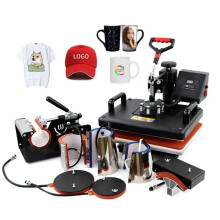 Versatile 8-in-1 Sublimation Heat Press Machine for DIY Caps, Mugs, Plates, T-Shirts, Bottles, and Phone Cases
