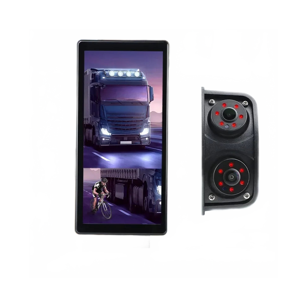 GreenYi 10,36-inch IPS touchscreen BSD DVR looprecorder - verticale spiegelmonitor voor vrachtwagens en bussen