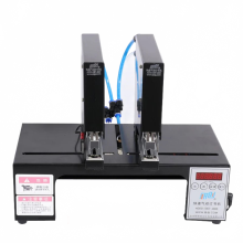 Zweikopfiger pneumatischer elektrischer Tacker – 180 Stöße pro Minute – Automatische Buchbindemaschine