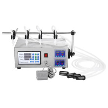 Precision Electric Liquid Filling Machine with Digital Control - 2 Modes, 4 Channels for Juices & Water Bottling