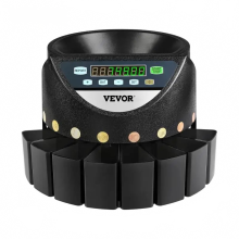 Professional Euro Coin Sorter & Counter Machine with LED Display - I for Schools, Shops, Banks & Commercial Use