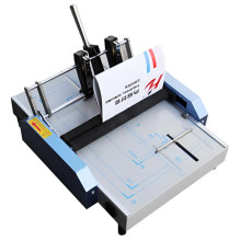 Elektrische 220 - V - Sattelheftmaschine und Falzmaschine: Ideal für Broschürenbindung und Kartenfalz