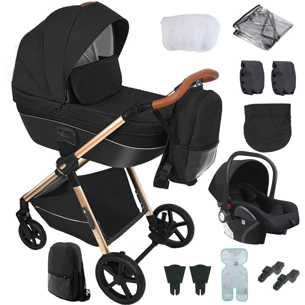 3-in-1 Lightweight Foldable Baby Stroller for Infants and Toddlers - Versatile Carriage for Moms and Kids