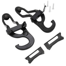 Zware zwarte stalen voorbumperhaak voor Dodge Ram 1500 (2009-2019) - OEM vervanging 82210967 68196982AA