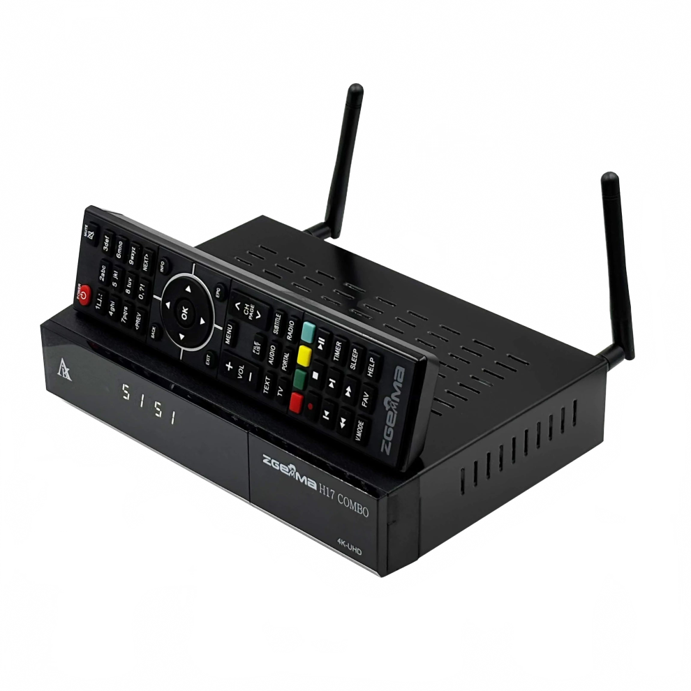 Zgemma H17combo 4K Satellite Tv Receiver With Broadcom Cpu, Dvb-S2/Dvb-T2/C Support, Ci/Ca Compatible 7445032120143