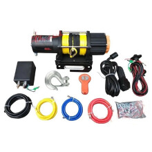 12V 6000lb Electric Winch with Wireless Remote & Flexible Rope for Cars, Trucks, Trailers & Barges