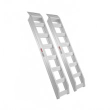 Zware Aluminium Laadrampen - Capaciteit van 6800 lbs, Universeel geschikt voor Motorfietsen, Tractoren, Vrachtwagens en Grasmaaiers (Beschik
