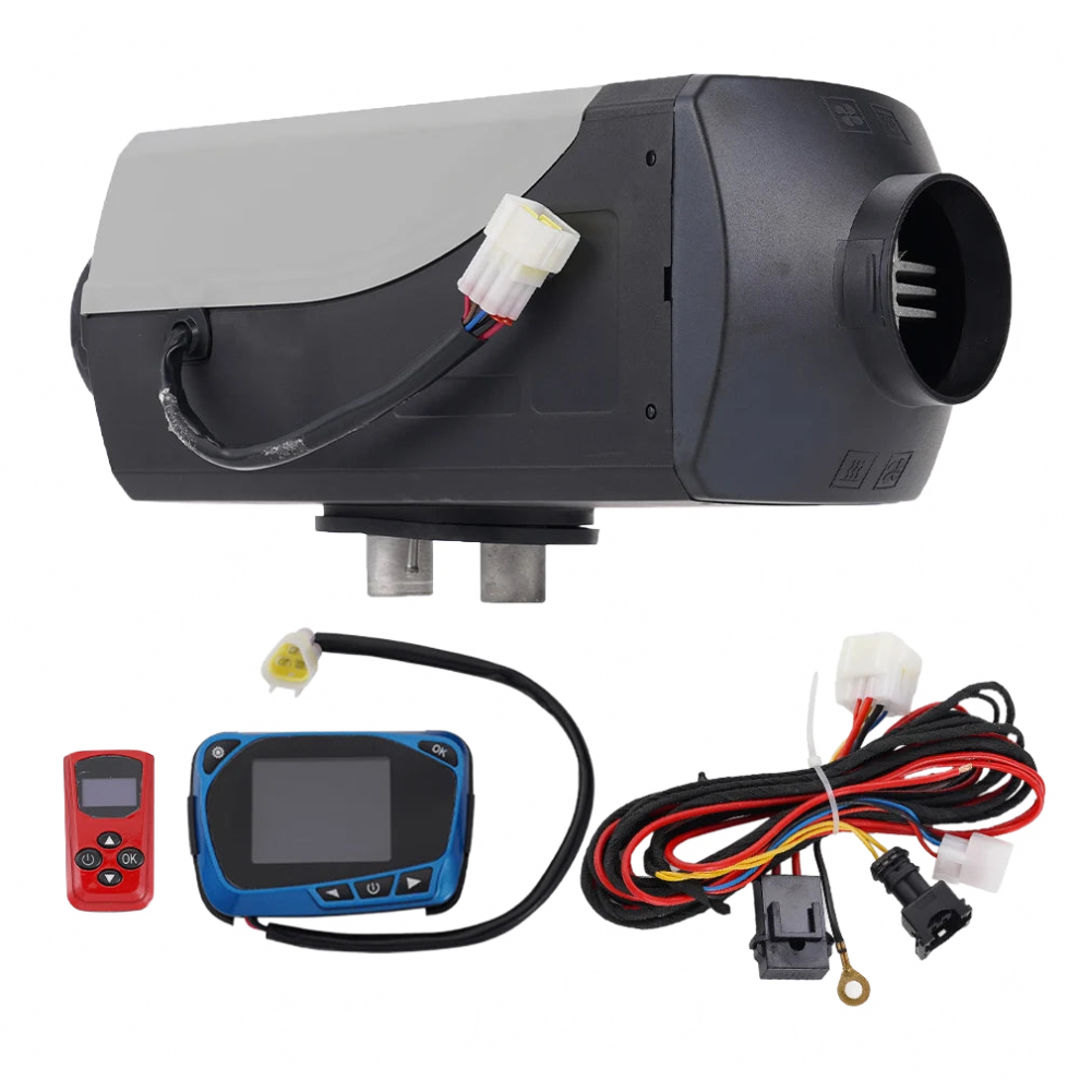 Versatile 12V/24V Diesel Air Heater For Rvs, Trailers, Campers, Vans & Boats - 5-8Kw With Remote Control & Parking Heater Feature 313044464418