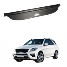 Black Canvas Retractable Cargo Cover for Mercedes-Benz ML (2012-2015) - Rear Trunk Shade