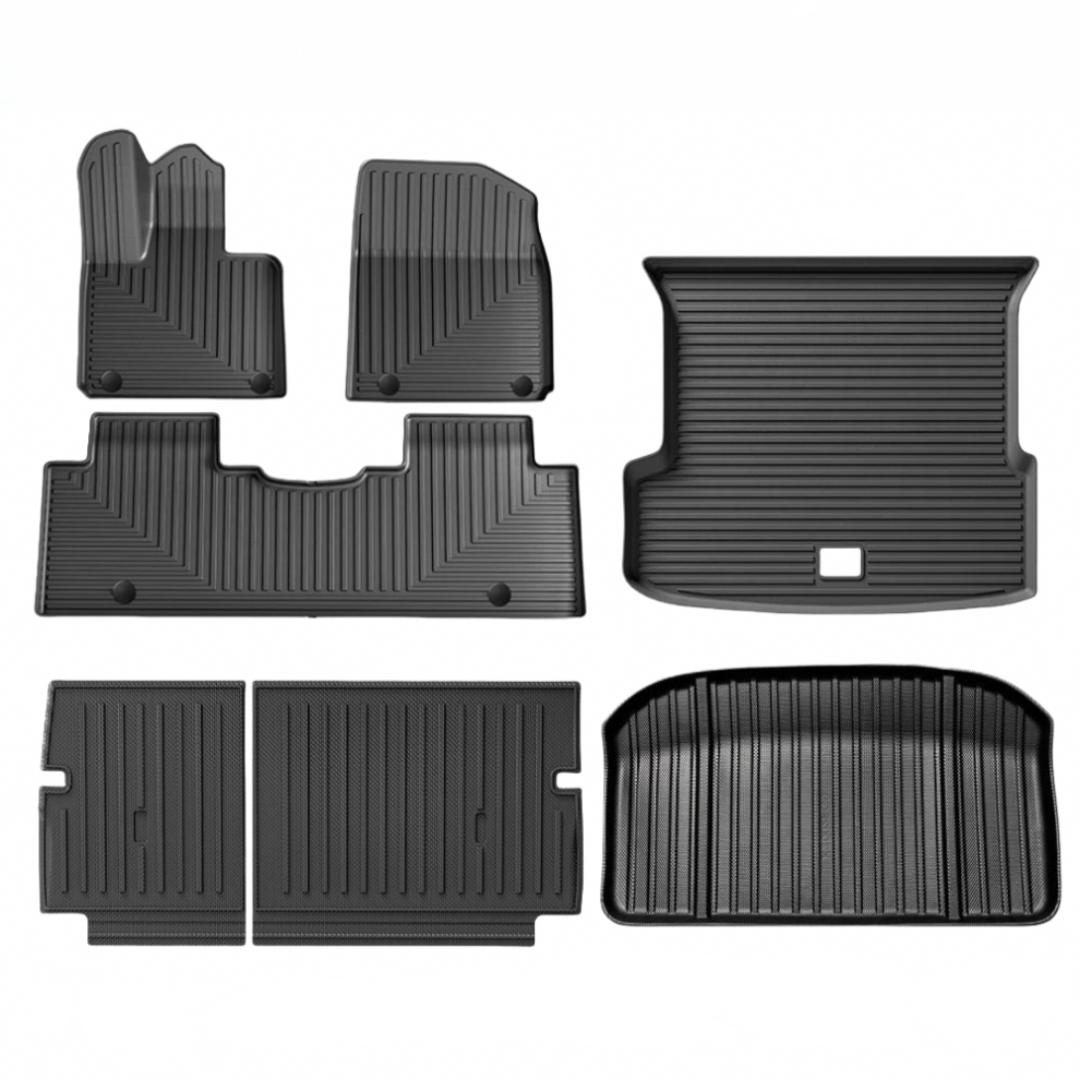 Xpeng G9 2022-2024 Custom Fit Tpe 3D Floor Mats & Trunk Cargo Liner - Waterproof, Odorless, All-Season Protection For Lhd Models 744759185037