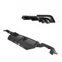 Carbon Fiber 3D Style Rear Diffuser for BMW 5 Series F10 M5 2012 - Sleek Body Kit Upgrade