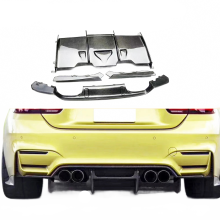Premium PSM Style Carbon Fiber Rear Bumper Diffuser for BMW F80 M3, F82 Coupe, F83 Convertible M4 (2012-2019)