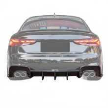 Audi S5 B9 5 (2020-2023) Real Carbon Fiber Rear Bumper Diffuser Lip Spoiler Guard