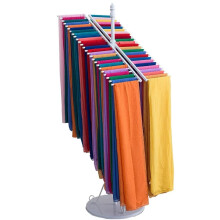Elegant Silk Scarf & Accessory Display Stand: Multi-Functional Floor-to-Ceiling Organizer for Clothing Stores