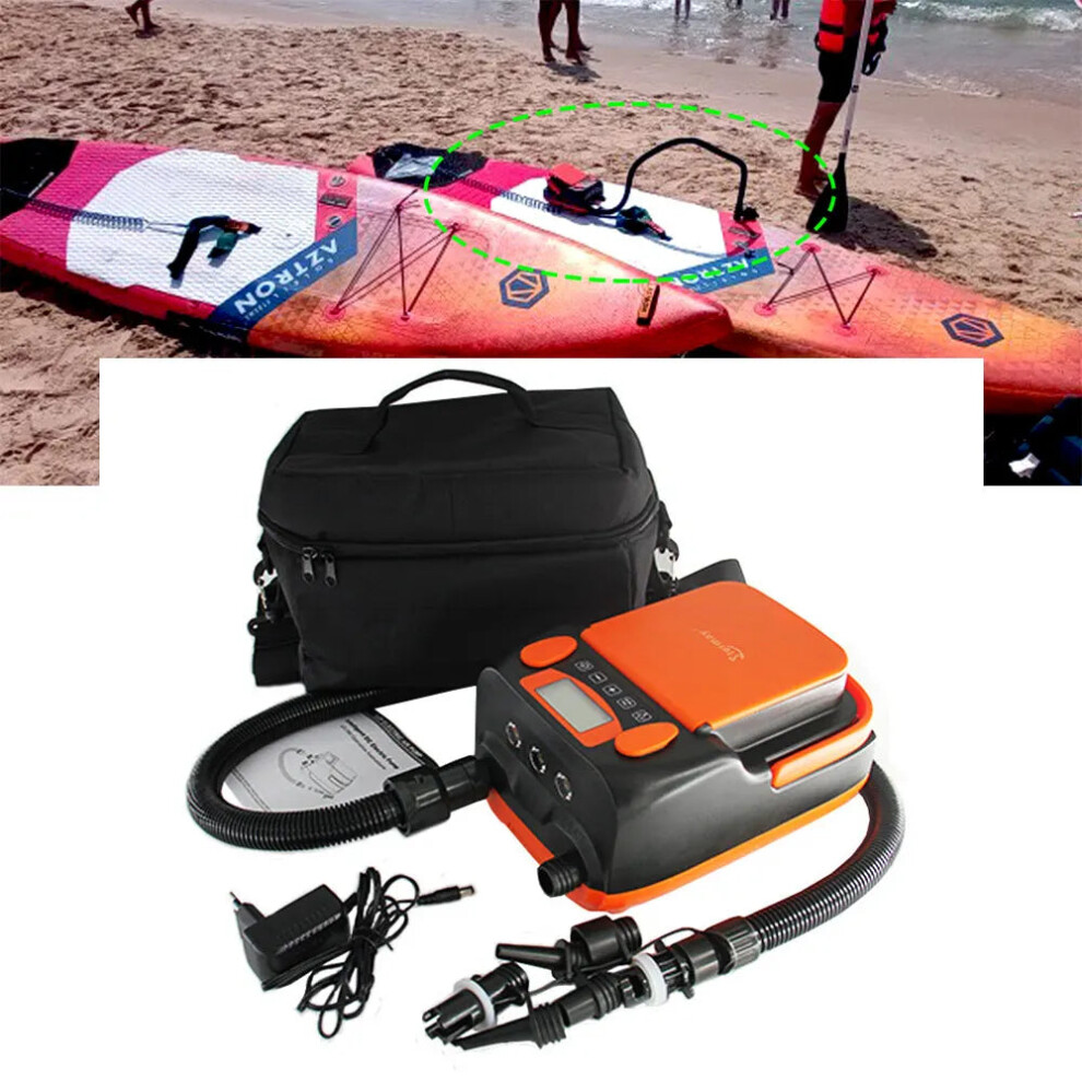 Stermay Ht 790 Rechargeable 6000Mah Deflatable/Inflatable Electric Air Pump - Dc12v 110W For Paddle Boards, Air Boats, And Kayaks 7445057062077