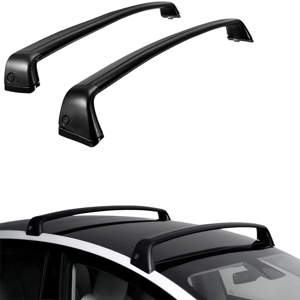 Aluminum Crossbars Roof Rack For Tesla Model 3/Y (2017-2024) - 75Kg Load Capacity Luggage Cargo Carrier 7445026921923
