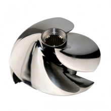 Captain Jet Ski Impeller SXX 13/18 161mm - Polished 3-Blade for Sea-Doo RXP-X 300, RXT-X 300, GTX Limited 300, Wake Pro 230HP