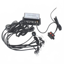 High-Intensity 8-Head LED Strobe Hideaway Kit: Waterdicht Auto Grille Nood- en Waarschuwingslichtsysteem