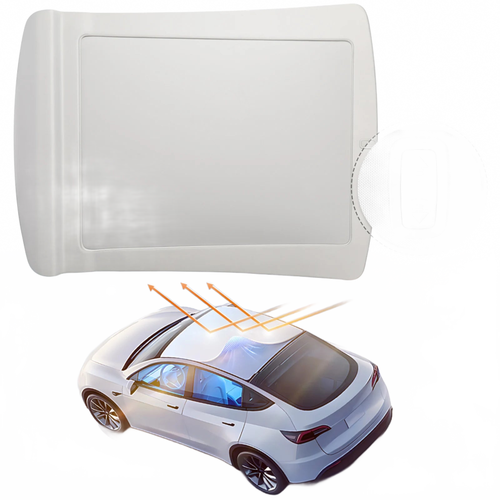 Tesla Model Y Electric Car Sunshade Roof Heat Insulation Curtain (2019-2023) - Custom Design For Optimal Sun Protection 7445005433416