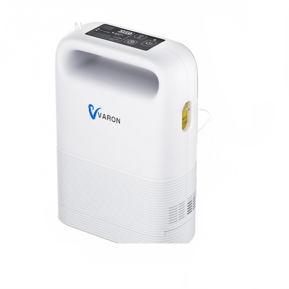 Varon 1.5L Portable Oxygen Concentrator With Removable Battery - 93% Purity, Dual Modes For Home & Travel 711181768336