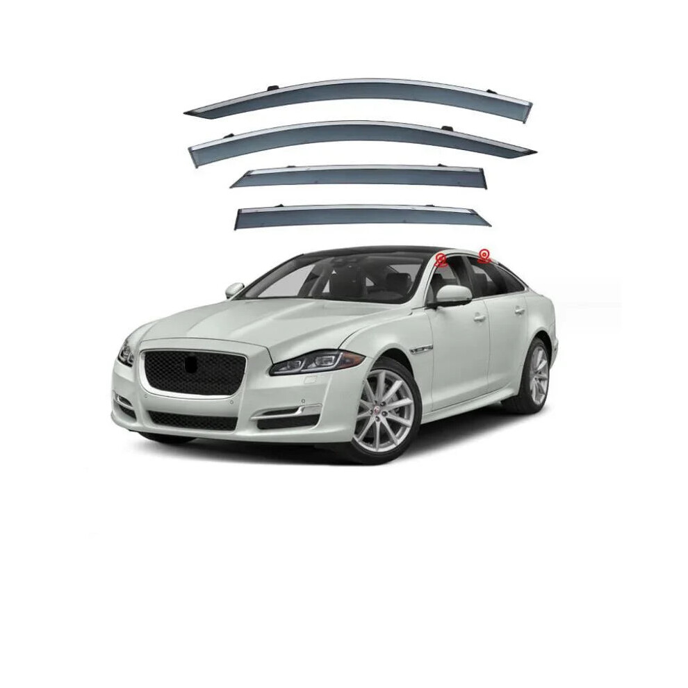 Jaguar Xjl 2011-2019 Side Window Visor Deflectors - Rain Guards & Awnings For Enhanced Weather Protection 313037395361