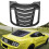 Matte Black ABS Rear Window Louvers for Ford Mustang 2015-2023 Compatibility 1