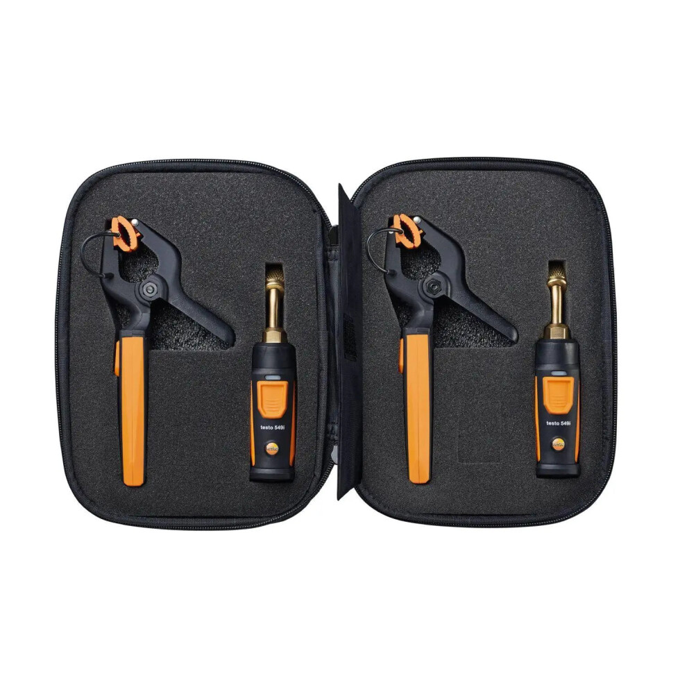 Testo Smart Probes Ac Refrigeration Test Kit - Includes 2 Testo 115I & 2 Testo 549I Wireless Bluetooth Compatible Sensors 7445043115183