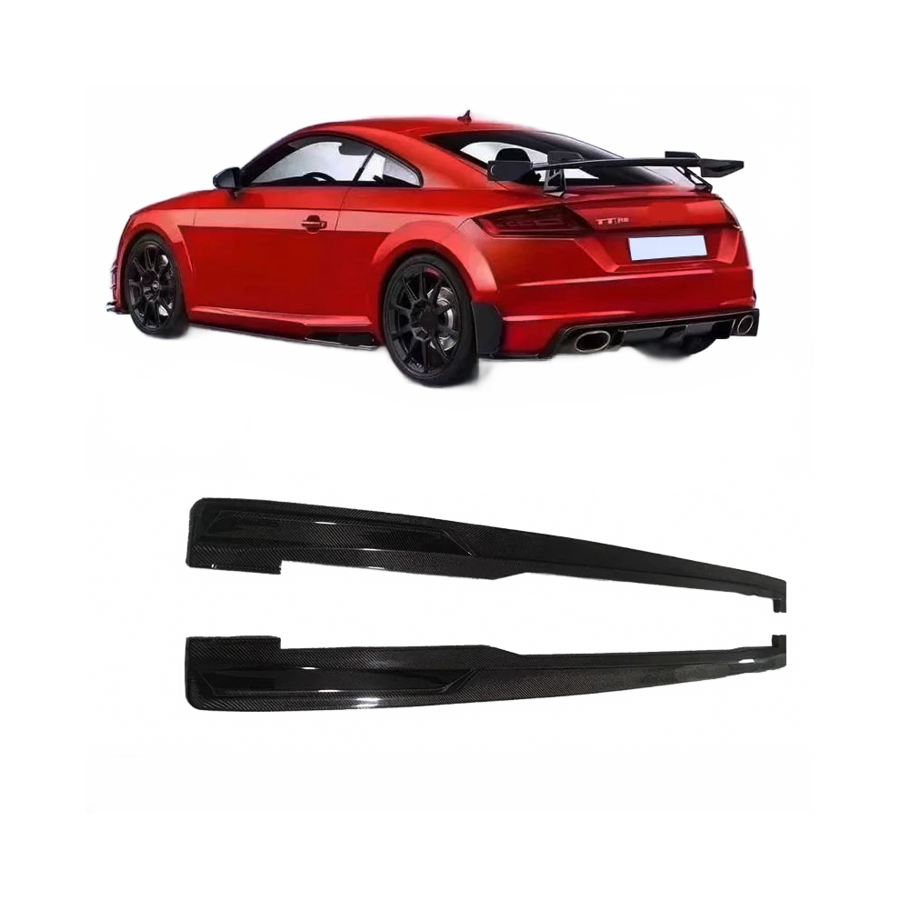 Audi Tt/Ttrs Mk3 8S Carbon Fiber Side Skirts Extension Body Lip Kit (2018) 744110517453