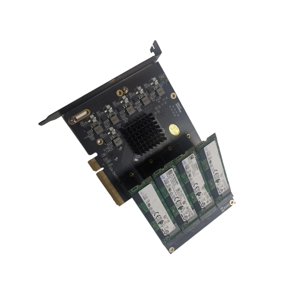 High-Speed Pcie To Dual Nvme Ssd Expansion Card With Asm2824 Controller - 64Gbps Transfer Rate, Supports 4-Disk Soft Array 7445040279215