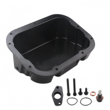 High-Performance Zwart Zilver Motoroliepan voor Nissan R35 GT-R VR38 (2009 en later) - Compatibel met LHD/RHD met Wet Sump Oliepomp Uitbreid
